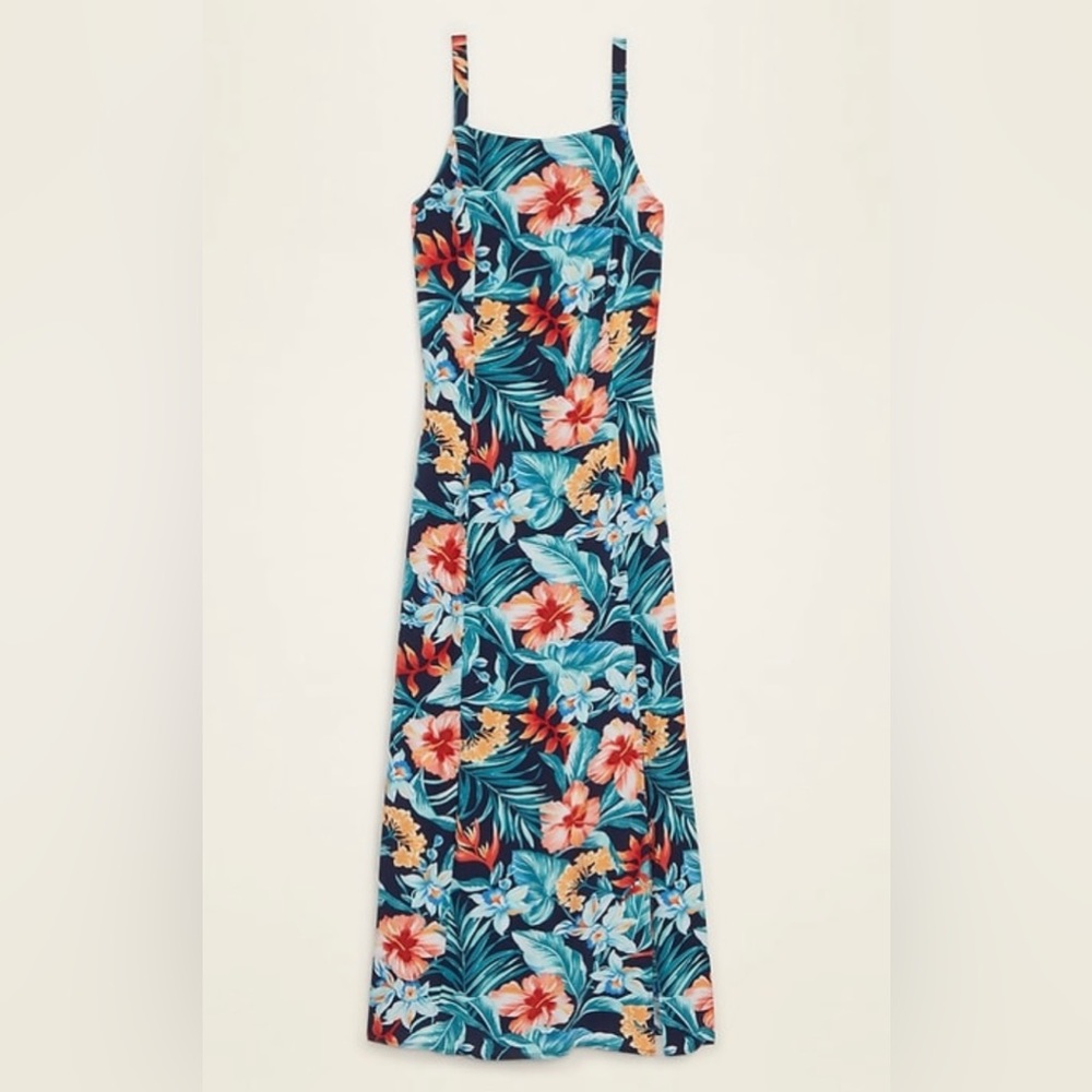 NWT Old Navy Sleeveless Maxi Shift Cami Dress Multi Floral Online Exclusive Med